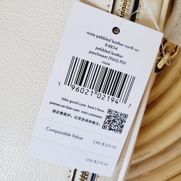 🆕 Kate spade rosie pebbled leather north south pebbled leather parchment - Picture 5 of 5